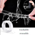 1pc Strong Double-sided Tape, Can Be Cleaned And Reused. Transparent Double-sided Tape Use for Kitchen, Bathroom, Office