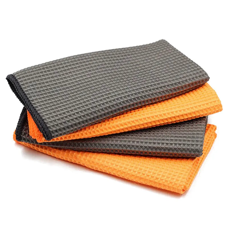 1 Pair Waffle Auto Towels Detailing Cleaning Cloth Car Rag Wash Towel Fast Dry Car Home Care Maintenance Accessories 40X40cm